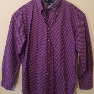 Tommy Hilfiger Purple/Black ButtonDown Long Sleeve